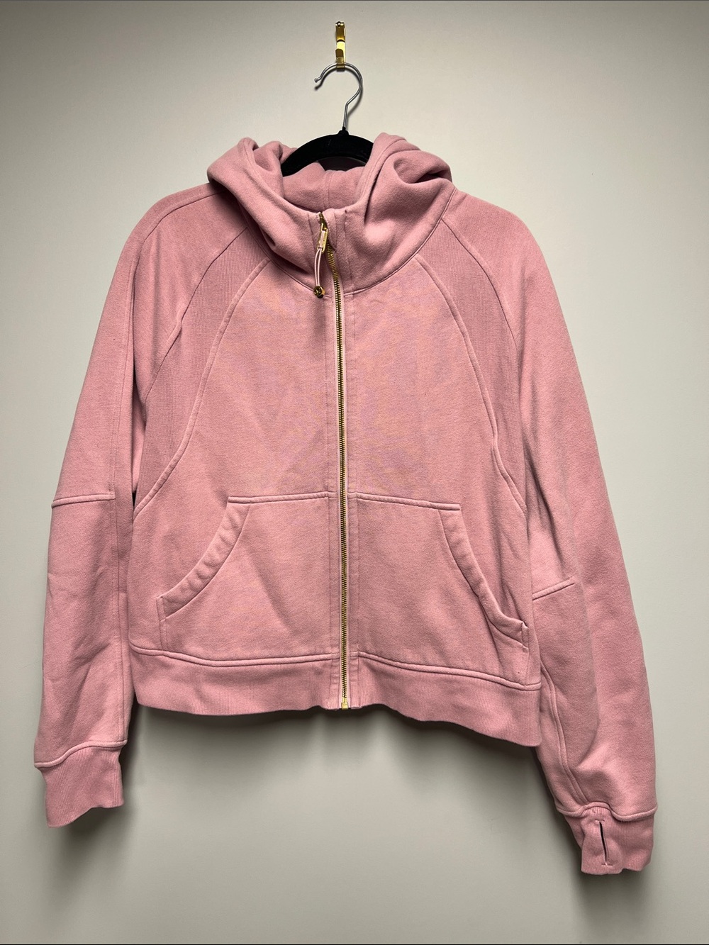 lululemon athletica Pink Zip-Up Hooded Sweatshirt